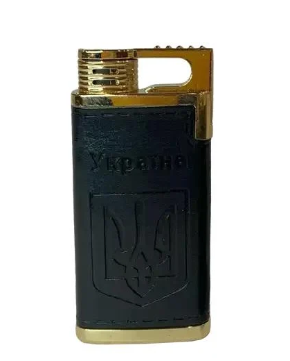 Зажигалка газовая "Україна" Турбо Design Aura Black (32162172)
