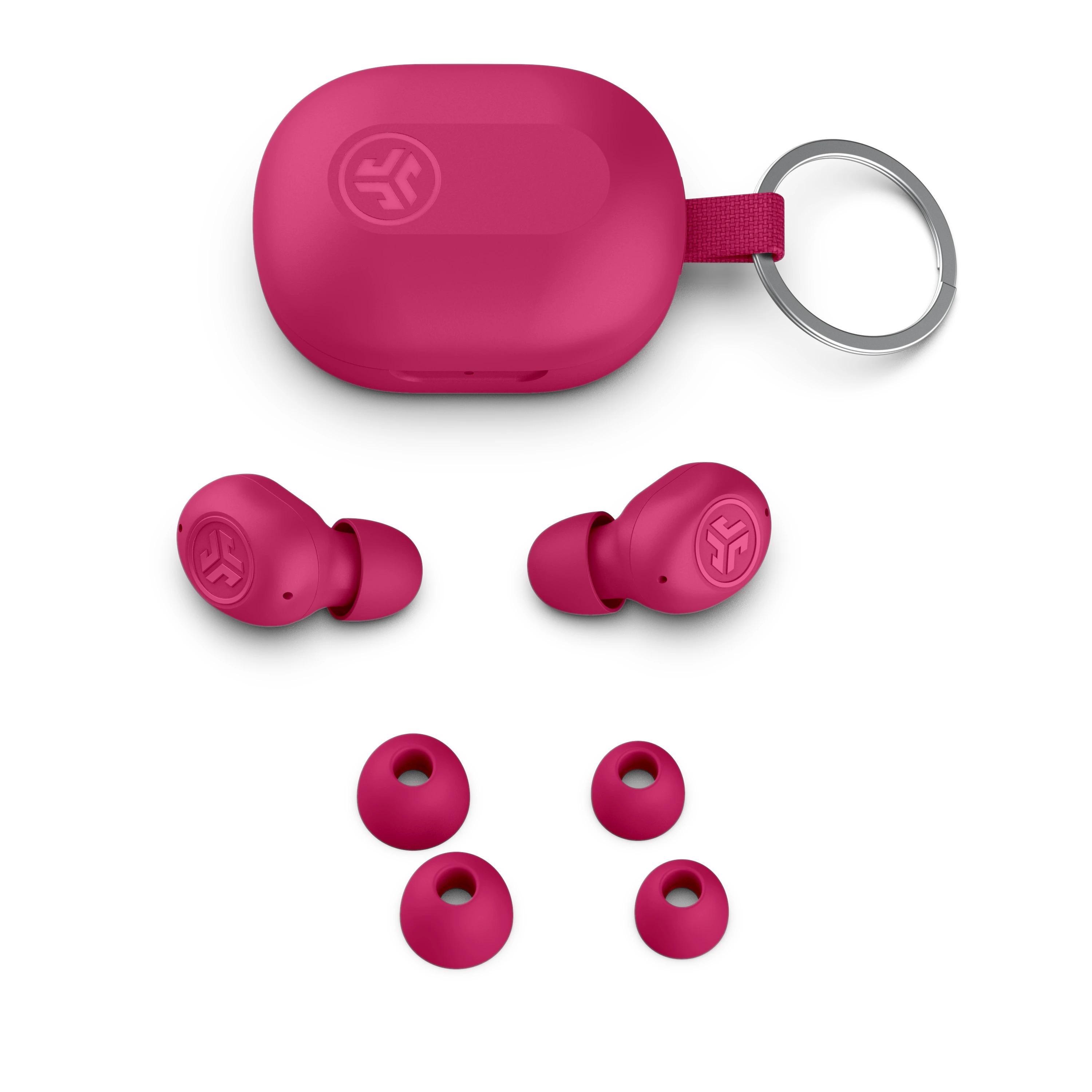 Наушники беспроводные JLab JBuds Mini Bluetooth 5.3 TWS Pink (IEUEBJBMINIRPNK124) - фото 3