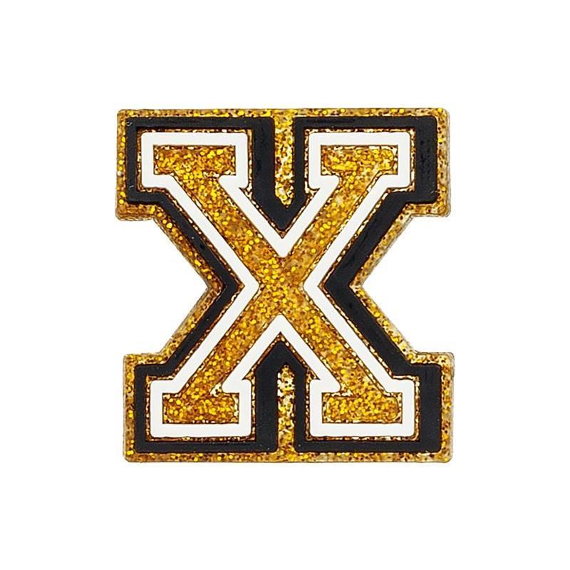 Джибитс для кроксов 5774 Буква X 1 шт. Золотистый (2087785450)