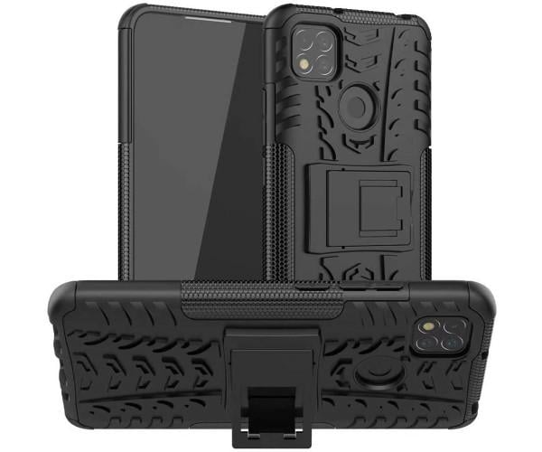 Бронированный чехол Armored Case для Xiaomi Redmi 9C Черный
