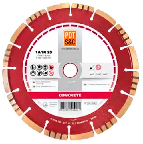 Круг алмазний по бетону PDT Concrete 1A1RSS/C3 125х2,2х8х22,2 мм (830200CRTu) - фото 1