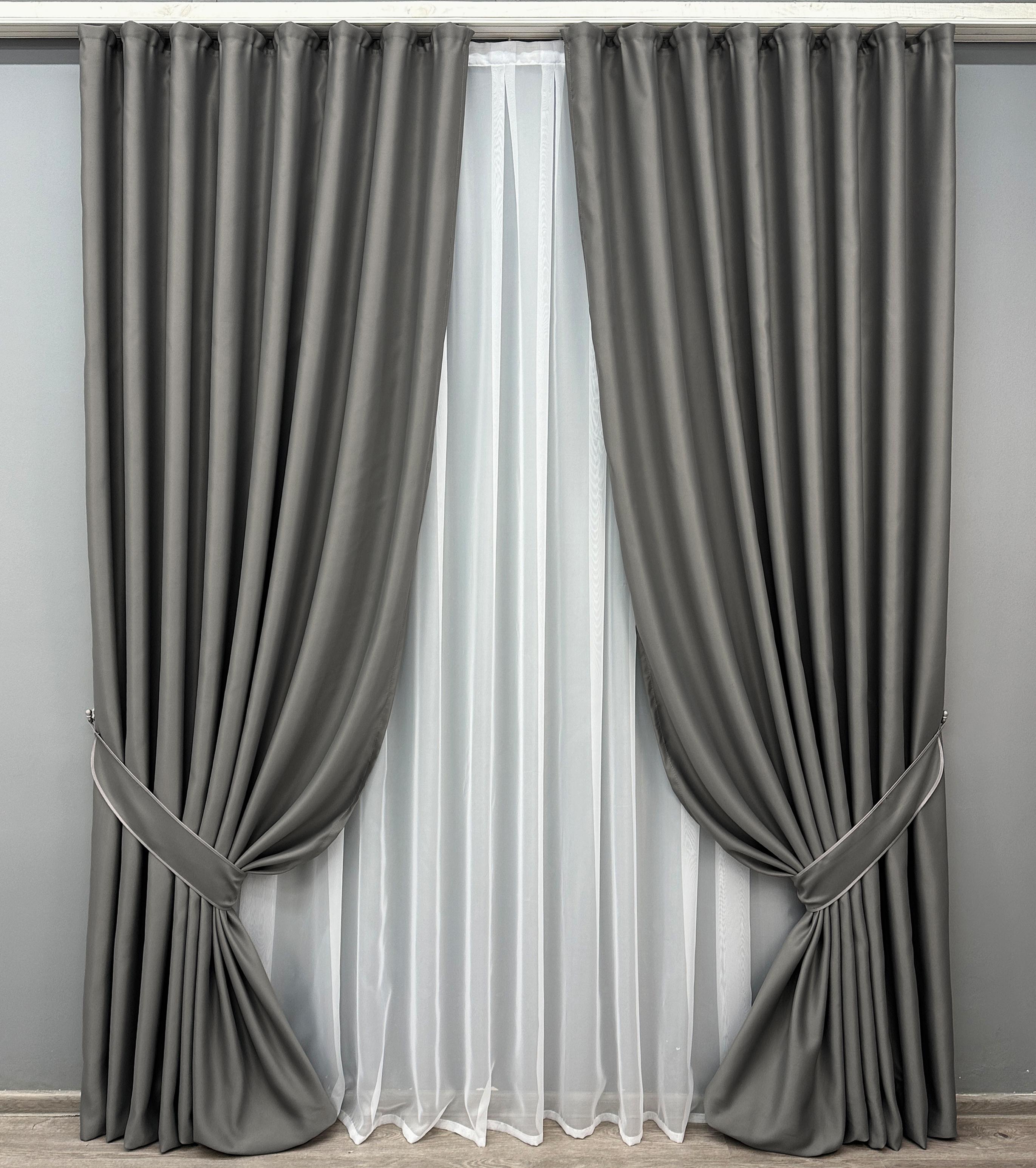 Комплект готовых штор VR-Textil Bagema Rvs №1823ш 100х290 см 2 шт. Муссон (31-916)