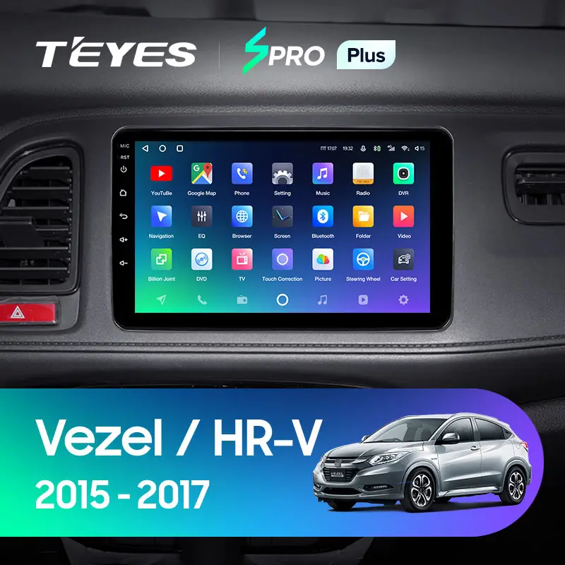 Автомагнітола штатна Teyes SPRO Plus для Honda Vezel/HR-V 2015-2017 Android SPRO PLUS 6/128G Wi-Fi/4G (1870552739) - фото 3