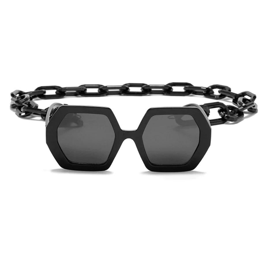 Солнцезащитные очки Berkani Dollishez с цепочкой Black (BOF84510)