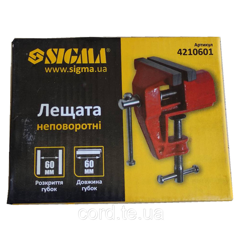 Тиски Sigma 60 мм (47754) - фото 2