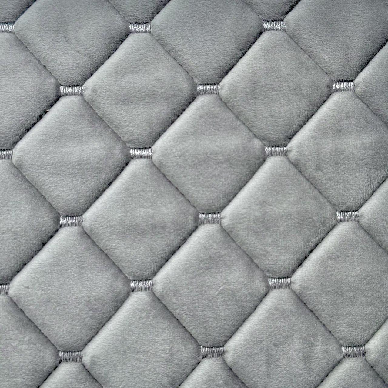 Автоткань велюр на поролоне Kora 1,4 м 1 пог. м Светло-серый (ww-7) - фото 1 Автоткань велюр на поролоне Kora 1,4 м 1 пог. м Светло-серый (ww-7) - фото 1