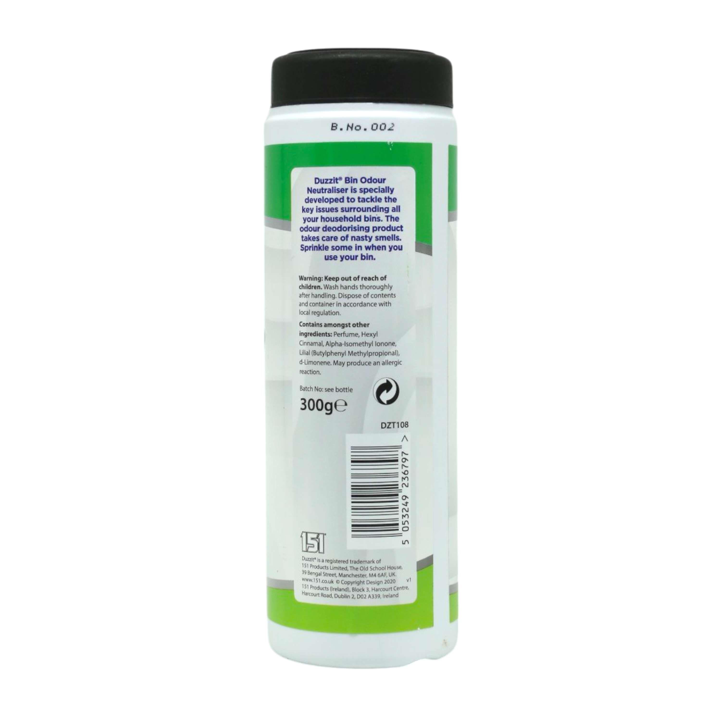 Нейтралізатор запахів для смітників Duzzit Лимон 300 г (НФ-00008942) - фото 2