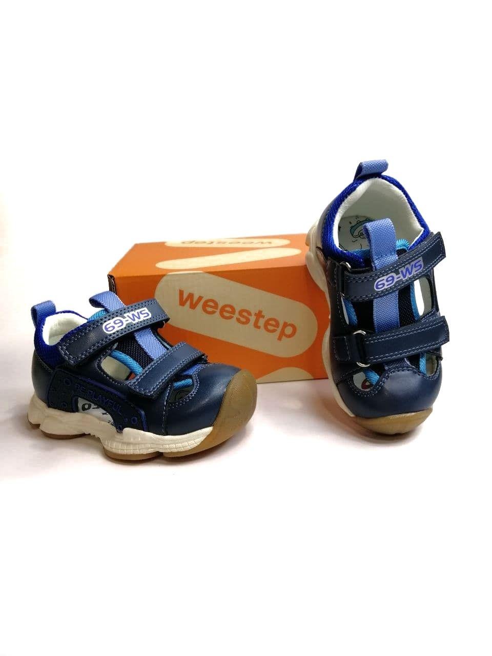 Босоніжки для хлопчика Weestep р. 24 15 см Синій (922750322 BL)