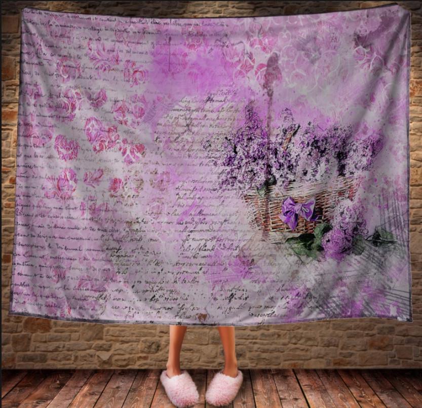 Плед с 3D принтом Сиреневый прованс 150х200 см (epi_1671)