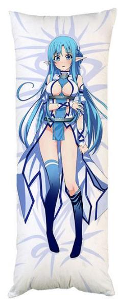 Подушка дакимакура Асуна Мастера меча онлайн декоративная ростовая для обнимания 50x150 см (1834013048)