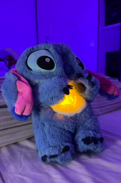 М'яка іграшка-нічник Стіч з музикою/світлом та ритмічним диханням (VP-634) - фото 3