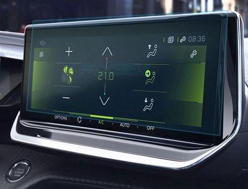 Защитное стекло Pixsel гибридное матовое на монитор Peugeot E-2008 11,3" 2013