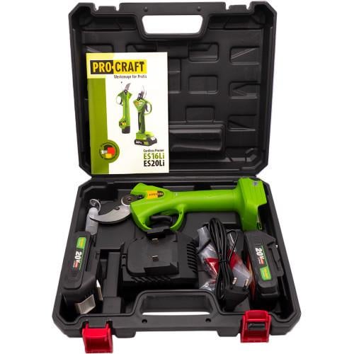 Секатор аккумуляторный Procraft ES20Li бесщеточный 2 АКБ кейс (1934088474)