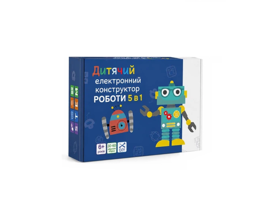 STEM-конструктор робототехники 5в1 с радиопультом и солнечной панелью для детей от 6 лет (STEM-ROB5)