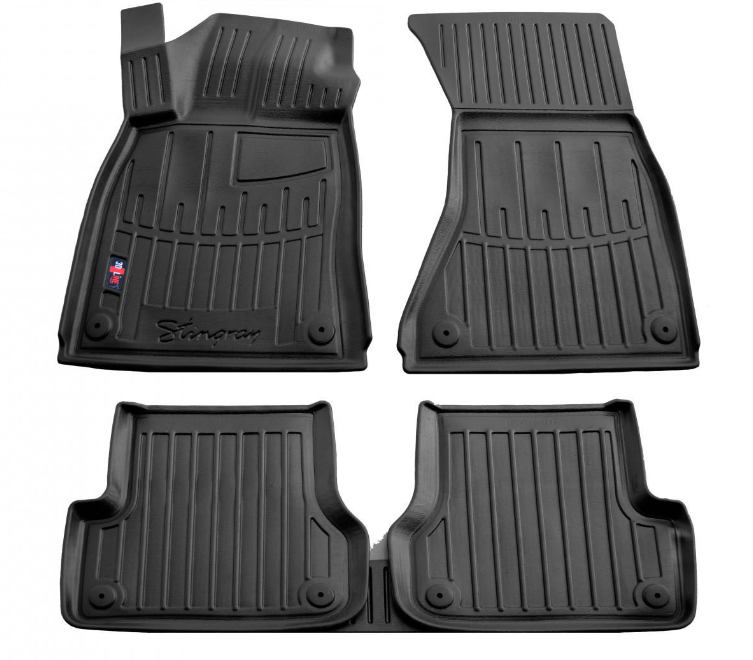 Коврики в салон Stingray для Audi A6 C7 2011-2018 с бортом ТЕП 5 шт. (5030085)