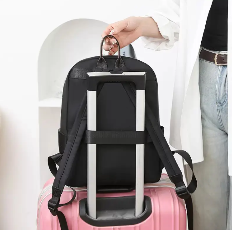 Рюкзак женский городской нейлоновый Черный (511G) - фото 6 Рюкзак женский городской нейлоновый Черный (511G) - фото 6