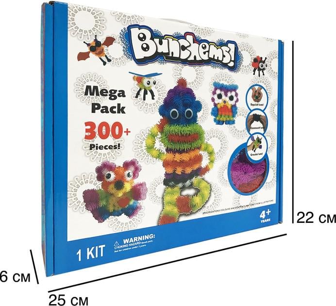 Конструктор Bunchems Mega Pack 300 (2104618355) - фото 5