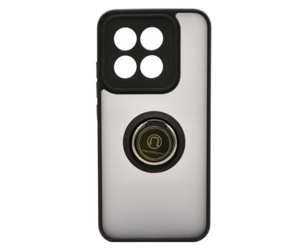 Чехол-накладка TPU Color Matte Ring для Xiaomi 14 Pro Чёрный