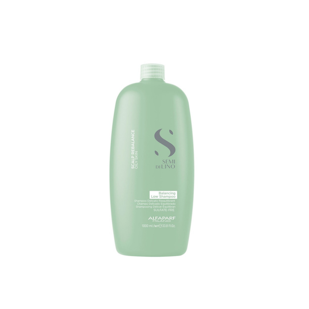 Шампунь для жирної шкіри голови Alfaparf Semi Di Lino Scalp Rebalance Balancing Low Shampoo 1000 мл