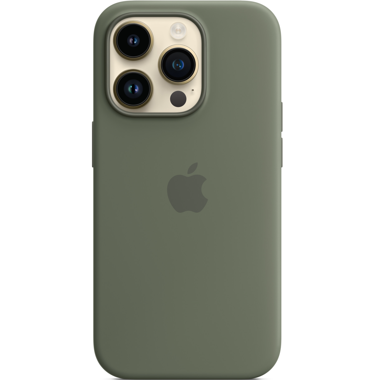 Чехол-накладка Silicone Case with MagSafe for iPhone 14 Pro, Olive - фото 4