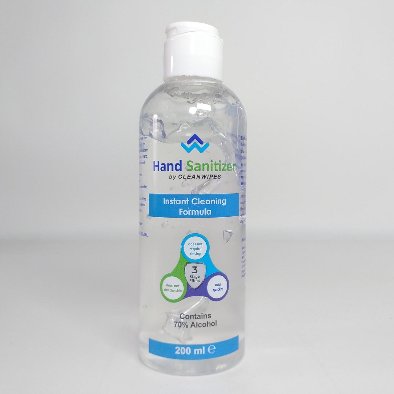 Гель антисептик для рук Hand Sanitizer 70% алкоголь 200 мл (X-1839)