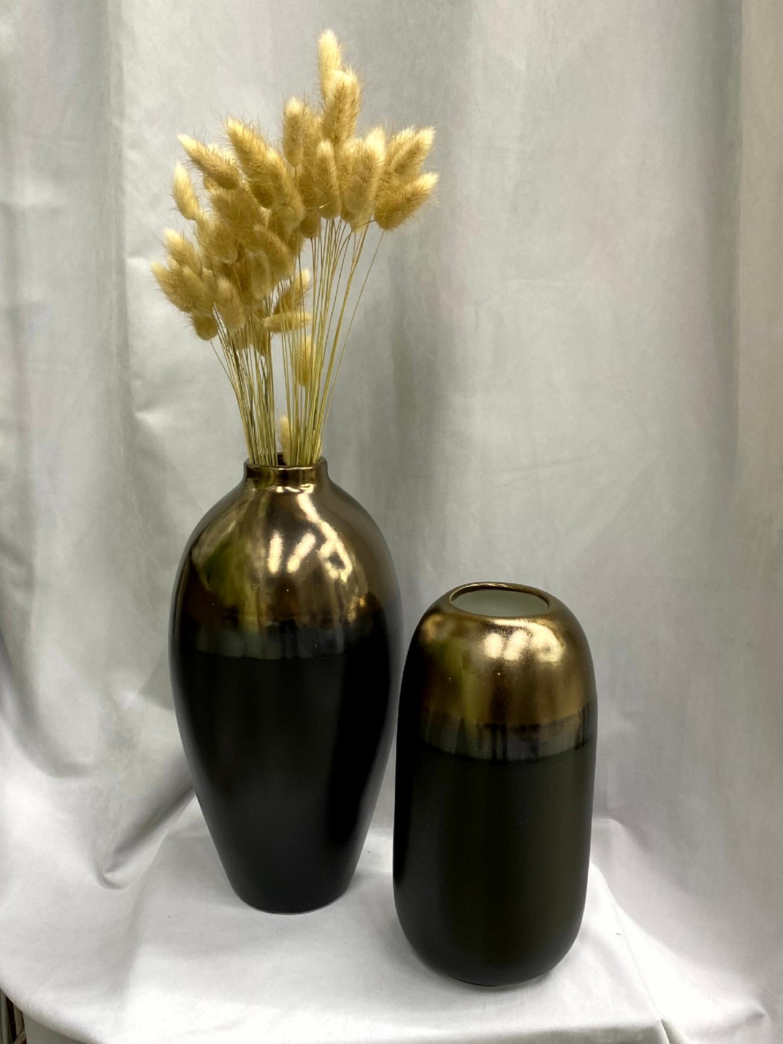 Ваза керамічна d 15 см h 36 см Бронзовий - фото 5 Ваза керамічна d 15 см h 36 см Бронзовий - фото 5