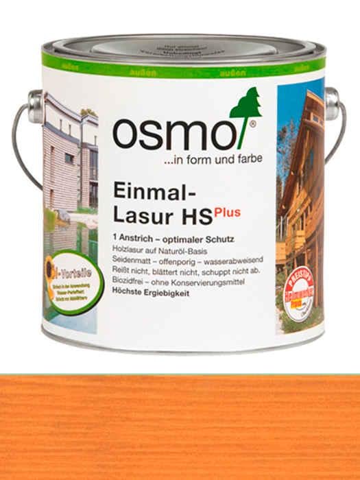 Лазурь Einmal-Lasur Hs Osmo однослойная для всех видов деревянных поверхностей 2,5 л 9235 Красный кедр