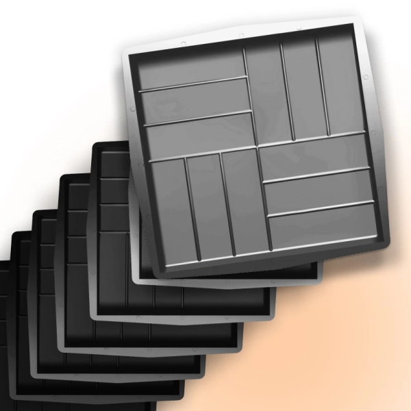 Форми для тротуарної плитки Верес-2007 Паркет гладкий 500х500 мм 80 шт. (1220180-3316) - фото 1 Форми для тротуарної плитки Верес-2007 Паркет гладкий 500х500 мм 80 шт. (1220180-3316) - фото 1