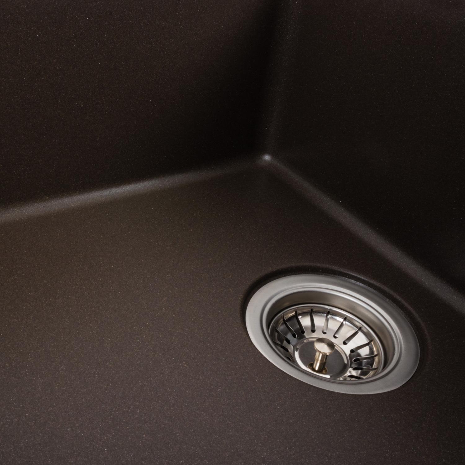 Мийка кухонна Platinum PLS-A39671 гранітна прямокутна 780x500 мм Коричневий (25961507) - фото 5 Мийка кухонна Platinum PLS-A39671 гранітна прямокутна 780x500 мм Коричневий (25961507) - фото 5