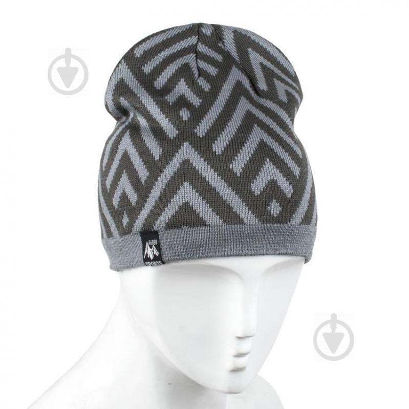 Шапка бини Beaniqe Rocks One Size Темно-серый/Серый (21154)