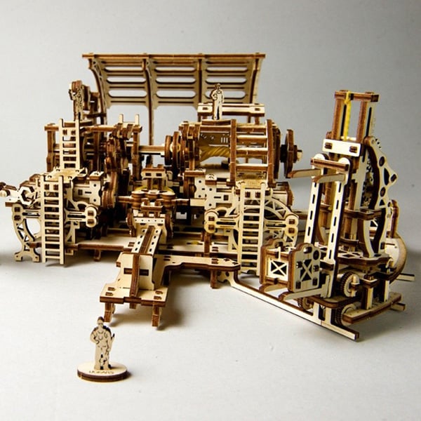 3D пазл механический UGEARS «Фабрика роботов» - фото 8