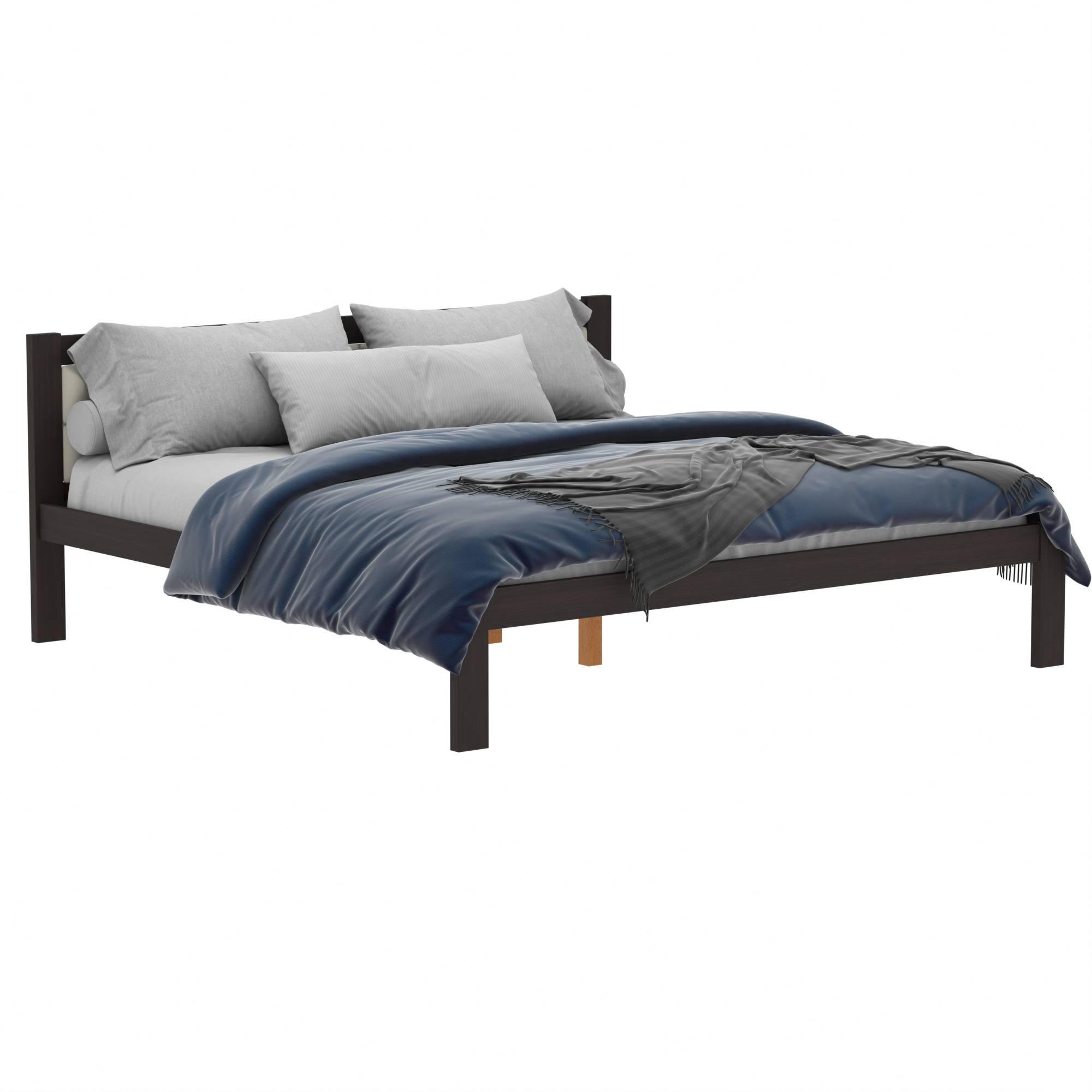 Кровать Квадро J-02 дерево двуспальное 160х200 Венге (962230) Кровать Квадро J-02 дерево двуспальное 160х200 Венге (962230)