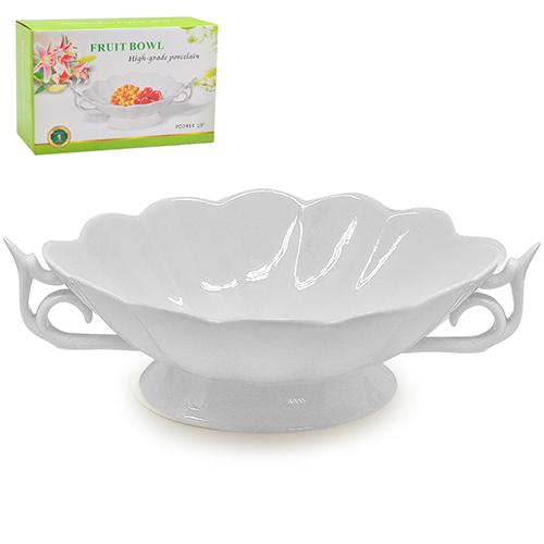 Фруктівниця порцеляна Stenson MC3241-12 Розкіш 12 30,5 см White (602563) - фото 2 Фруктівниця порцеляна Stenson MC3241-12 Розкіш 12 30,5 см White (602563) - фото 2