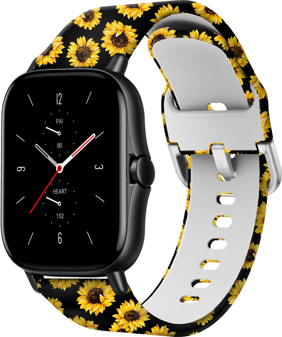 Ремінець Colorful для Amazfit GTS 2 Sunflowers (28544)