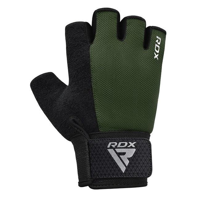 Перчатки для фитнеса RDX W1 Half Army Plus L Green - фото 2