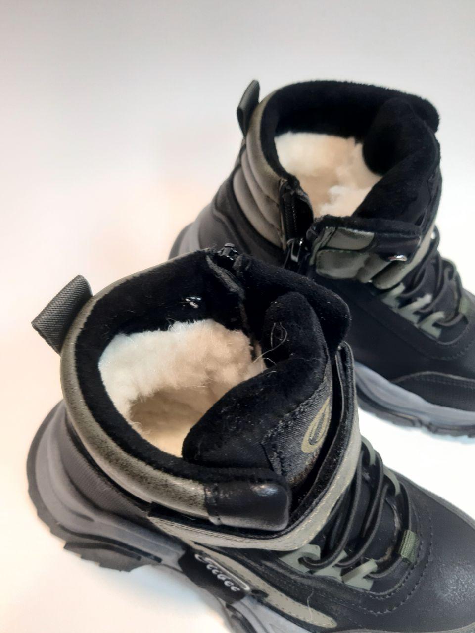Черевики зимові Clibee для хлопчика р. 36 22,9 см Чорний (302 bl/gr) - фото 4 Черевики зимові Clibee для хлопчика р. 36 22,9 см Чорний (302 bl/gr) - фото 4