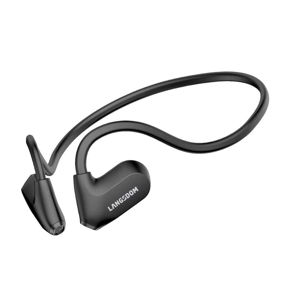 Наушники беспроводные Langsdom BE24 памятью 16 GB Bluetooth 6.0 и влагозащитой IP65 Черный (497377)
