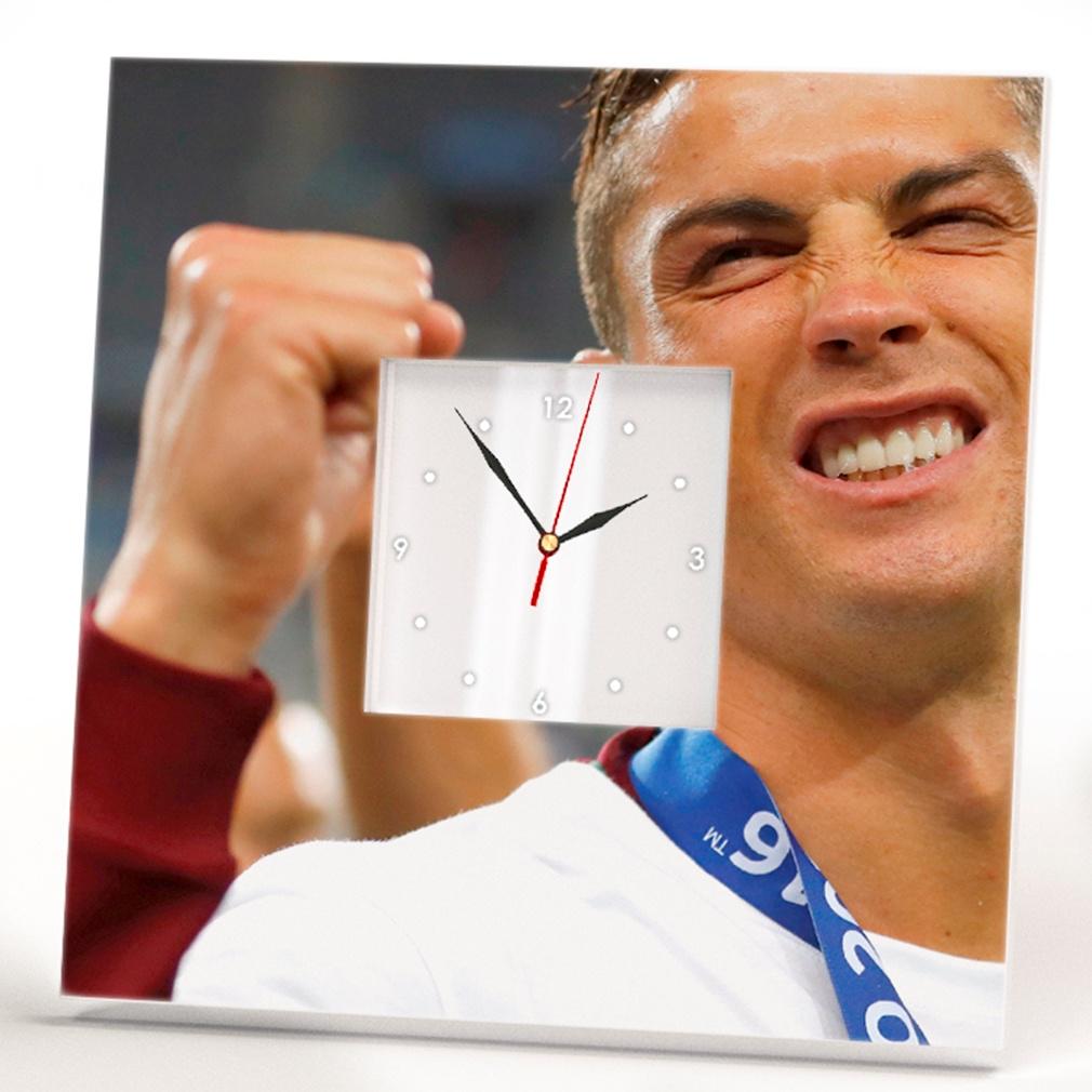 Часы с фото Криштиану Роналду 260x260 мм (C03093)