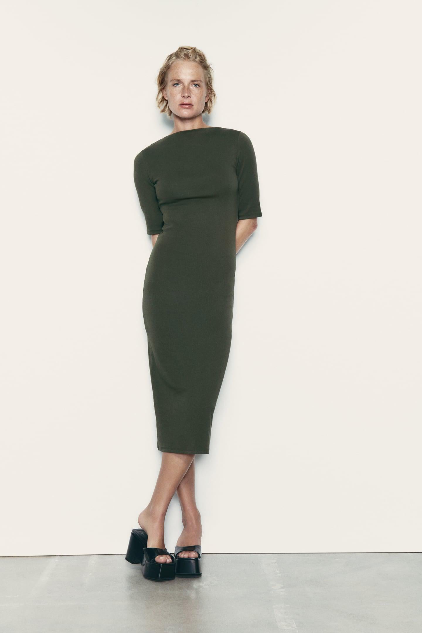 Сукня Zara S Темно-зелений (KK2332635505)