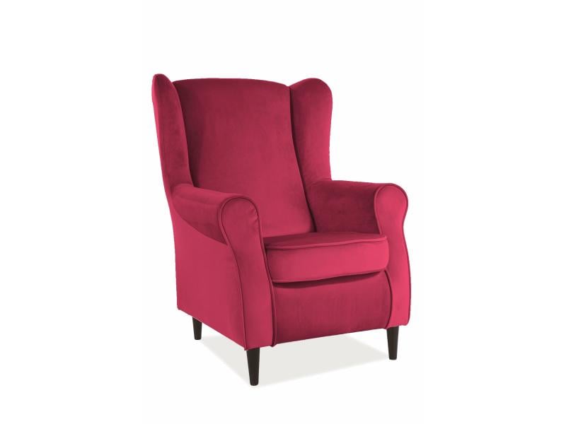 Кресло Baron Velvet Бордовый/Венге (BARONV59)