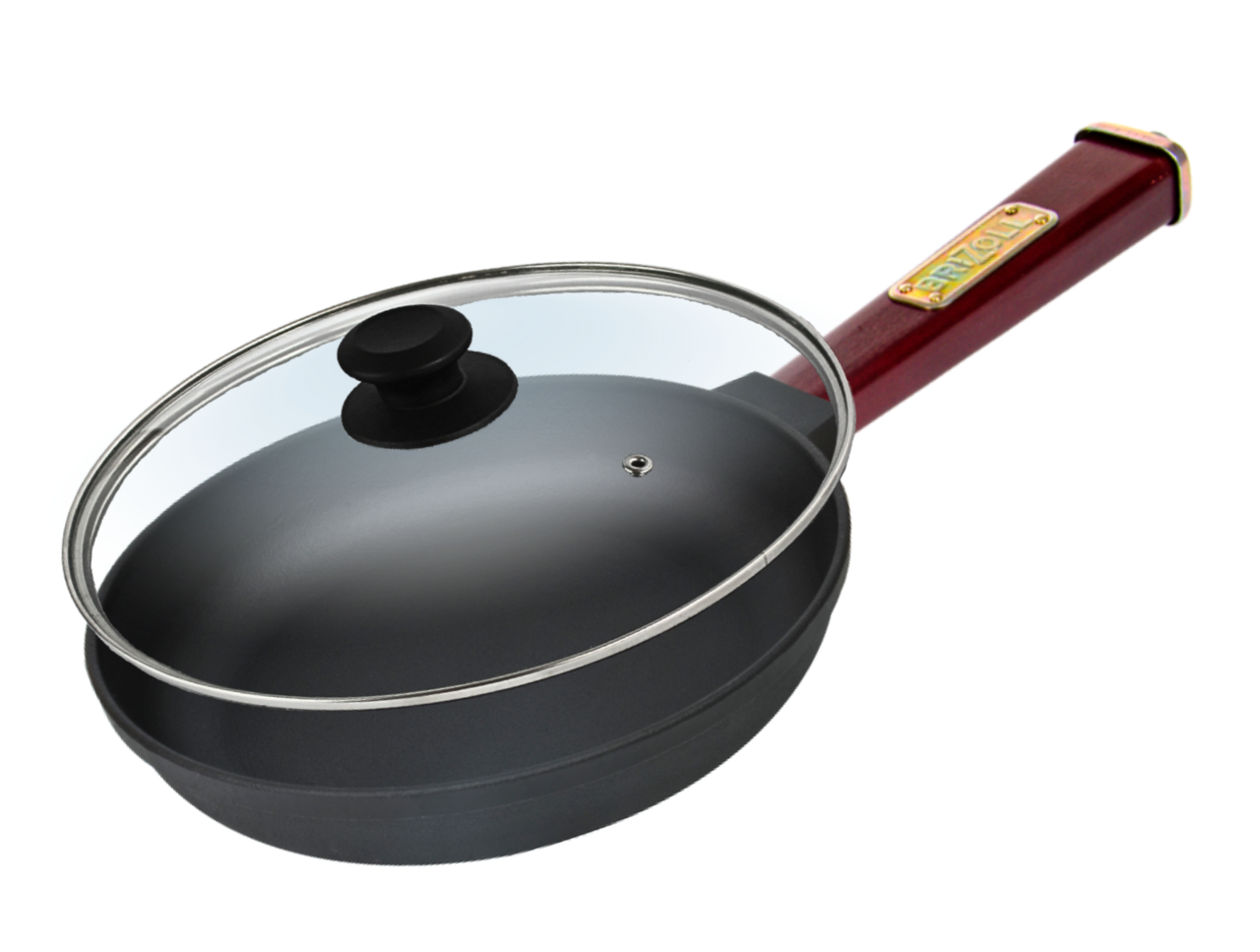 Сковорода чугунная Brizoll с крышкой Optima-Bordo 240х40 мм (32551129) Сковорода чугунная Brizoll с крышкой Optima-Bordo 240х40 мм (32551129)