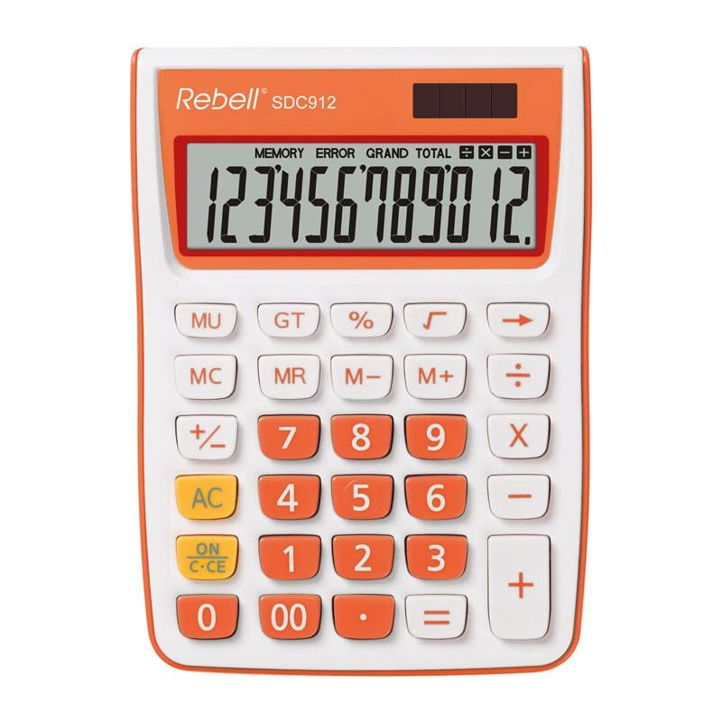 Калькулятор компактний настільний Rebell SDC 912 OR