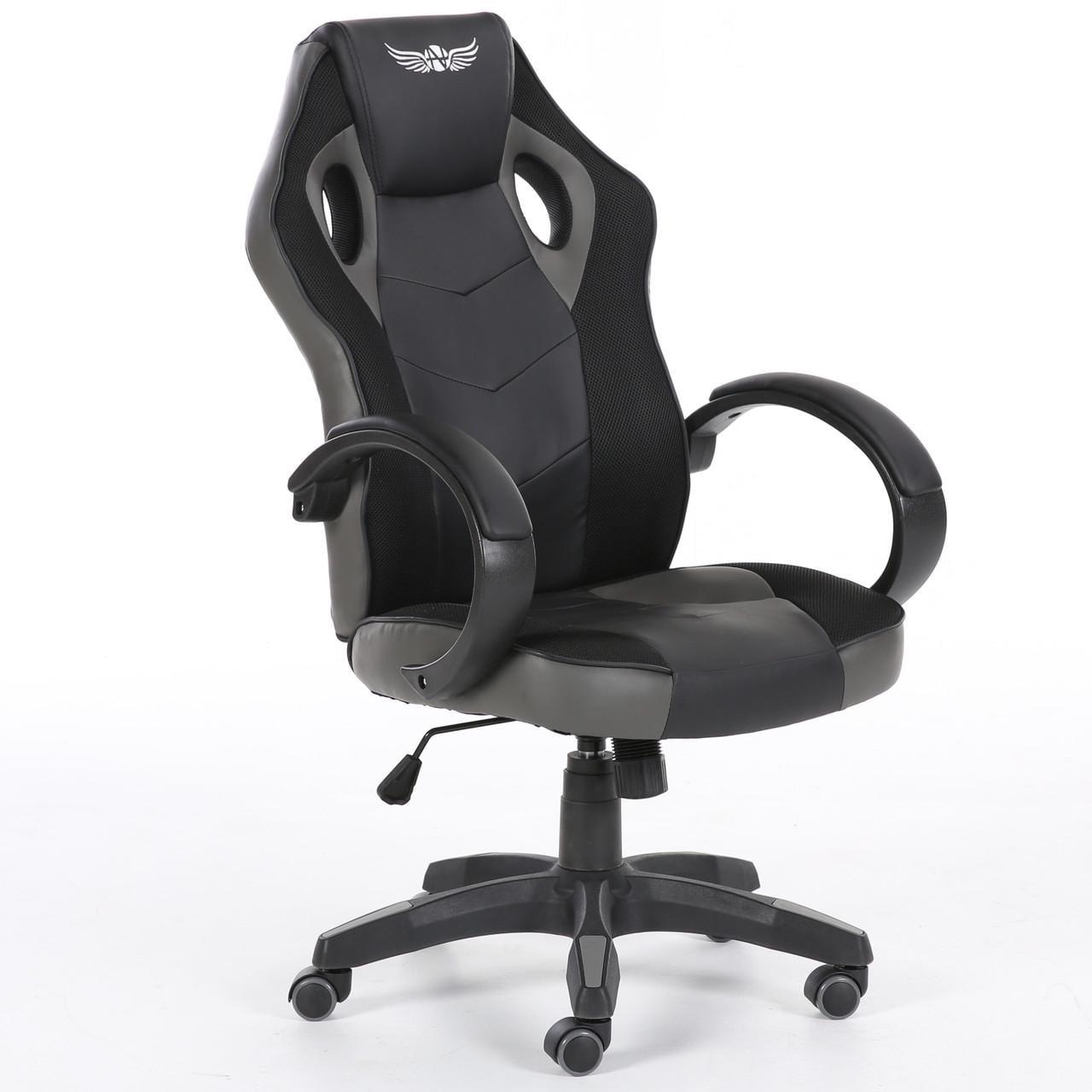 Крісло геймерське Nordhold Ullr до 120 кг Чорний/Сірий