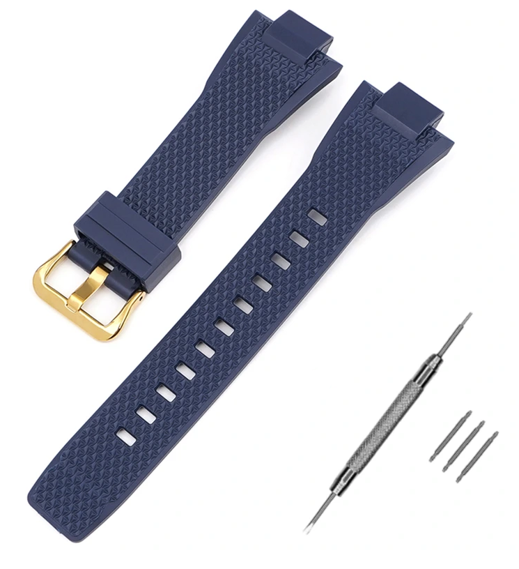 Ремінець для Casio G-Shock GST-B400 Dark Blue GD (4020)