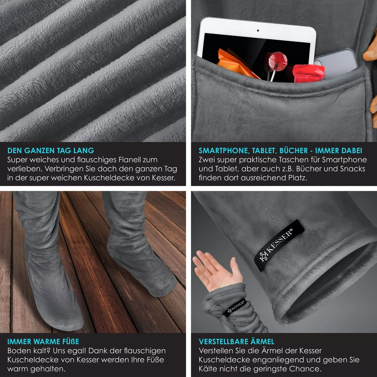 Одеяло-плед KESSER 170x140 см (225262457139dgr-170x140) - фото 3