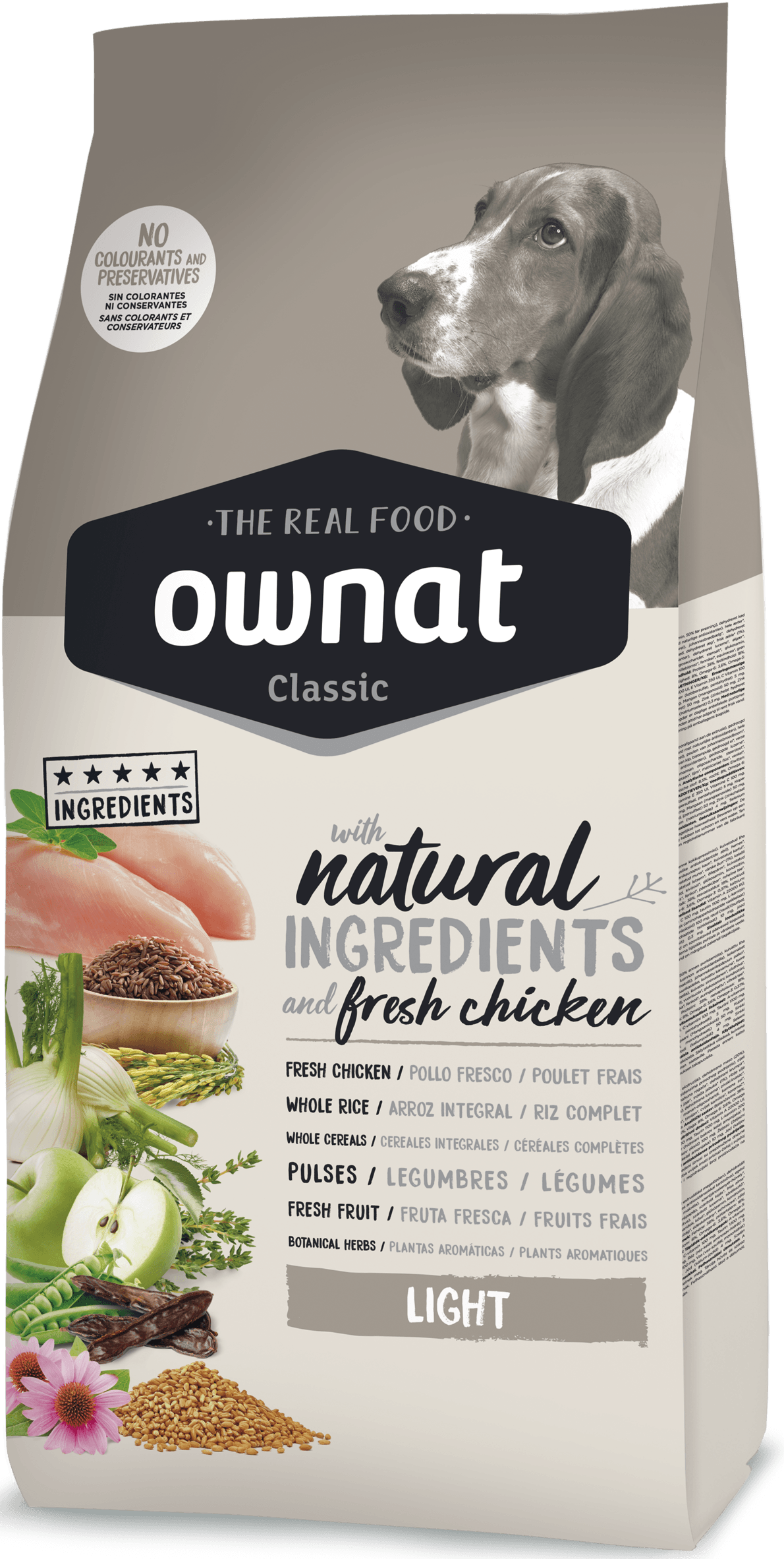 Корм сухой для собак Ownat Classic Light Chicken 4 кг (24149733)