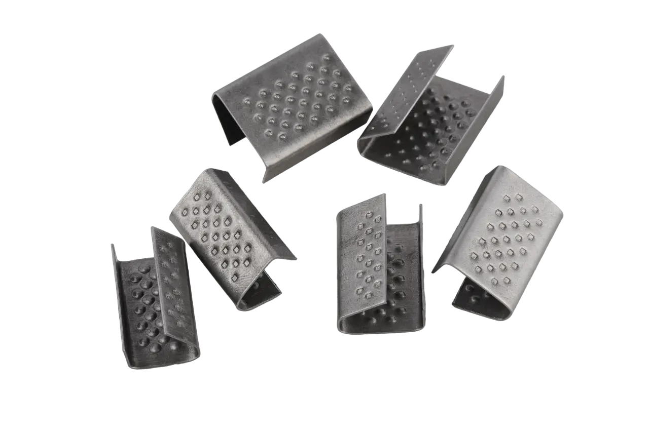 Скоба пакувальна металева 19 мм металева скріпа для ПП стрічки 2000 шт. (2811901243)