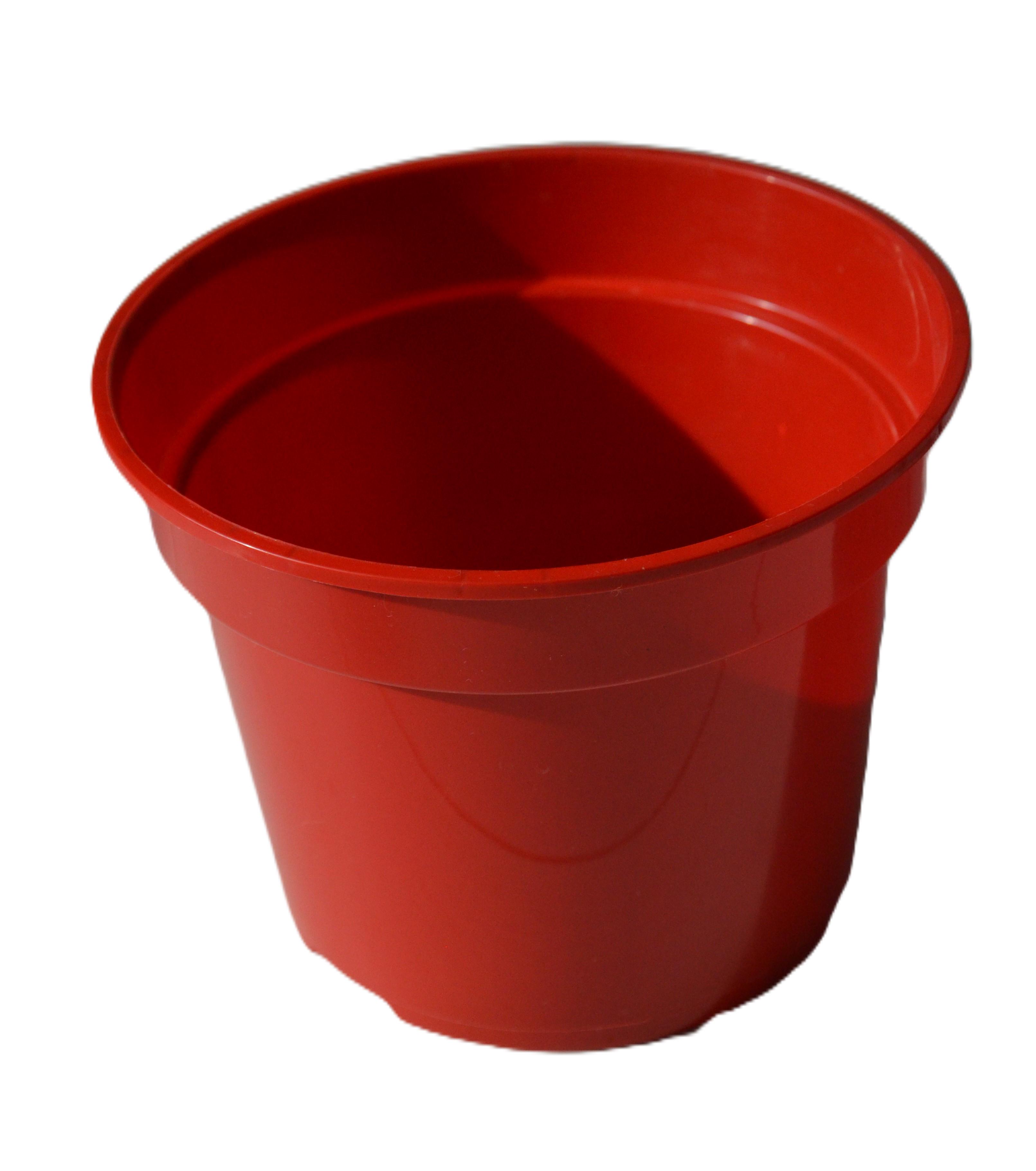 Горшок для рассады с отверстиями 2 л Красный