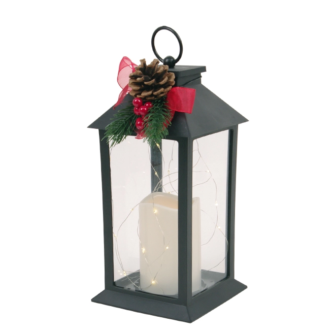 Підсвічник-ліхтар зі свічкою та гірляндою LED 14/19/YZE (27753) Підсвічник-ліхтар зі свічкою та гірляндою LED 14/19/YZE (27753)