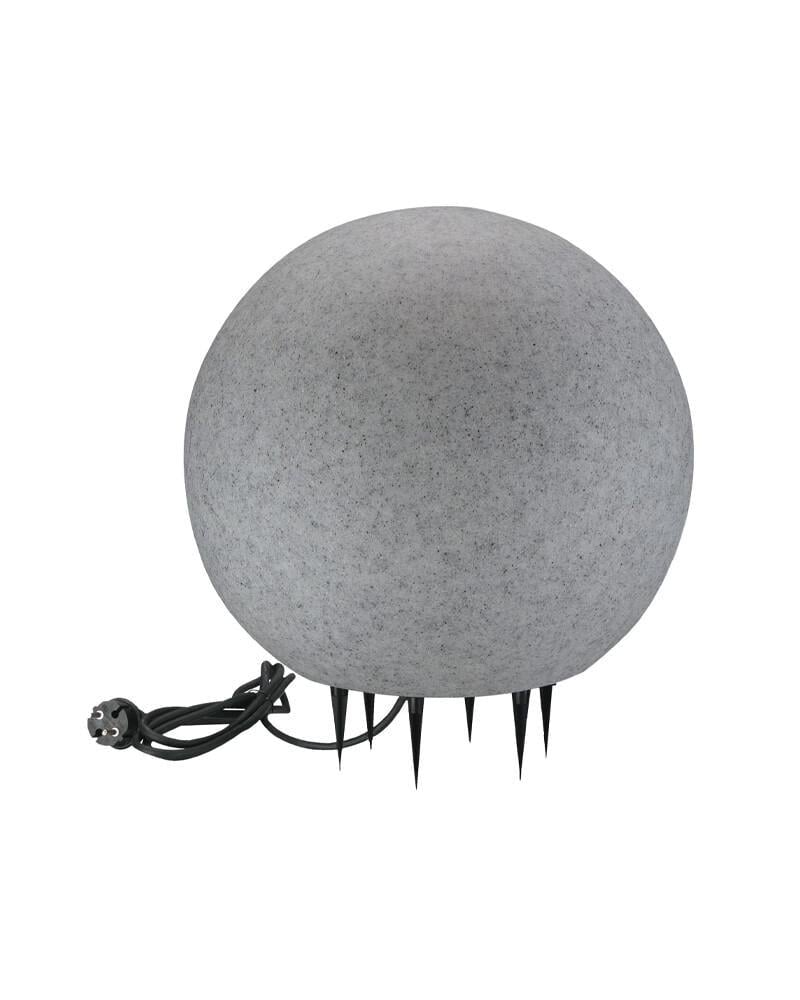 Садовий світильник Polux 330352 Argento 40 Куля E27 1x25W IP65 Сірий (36563226)